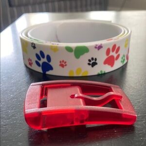 C4 Rainbow Paw Print Belt